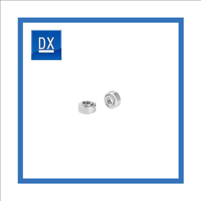Gümüş 6.2mm Yükseklik SS304 ODM Yuvarlak Taban Kaynak Somunu